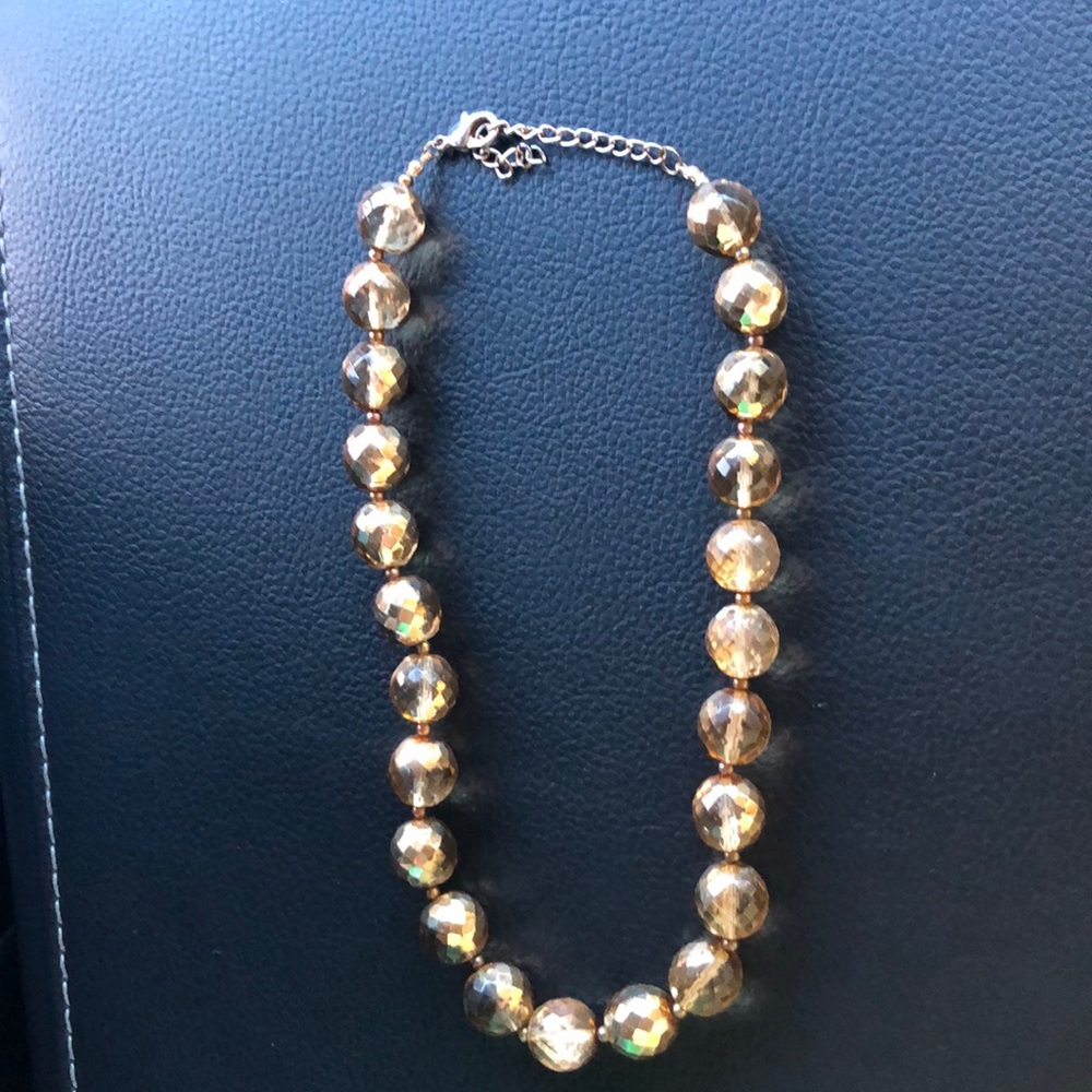 Gold statement necklace